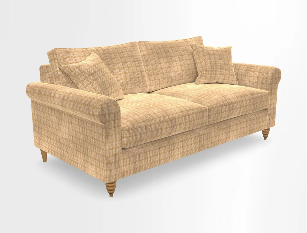 Apuldram 3 Seater Sofa in Clever Cotton Mix Mineral 