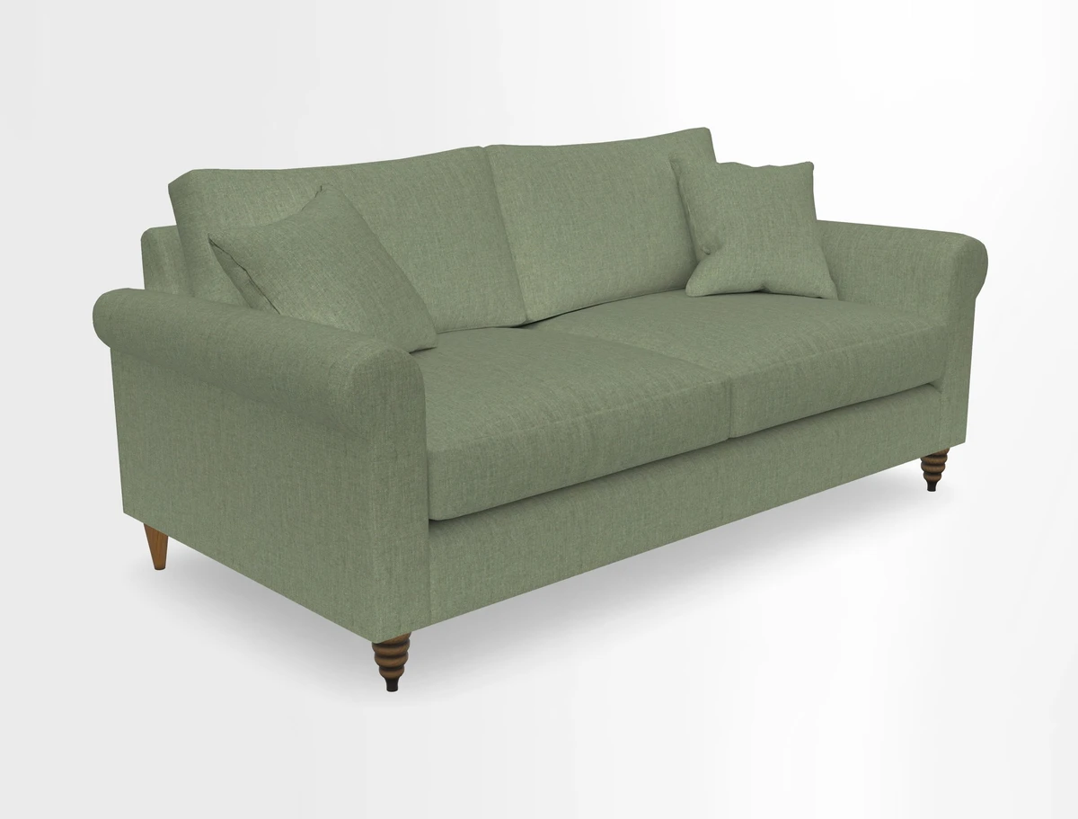 Apuldram 3 Seater Sofa in Clever Cotton Mix Mineral 