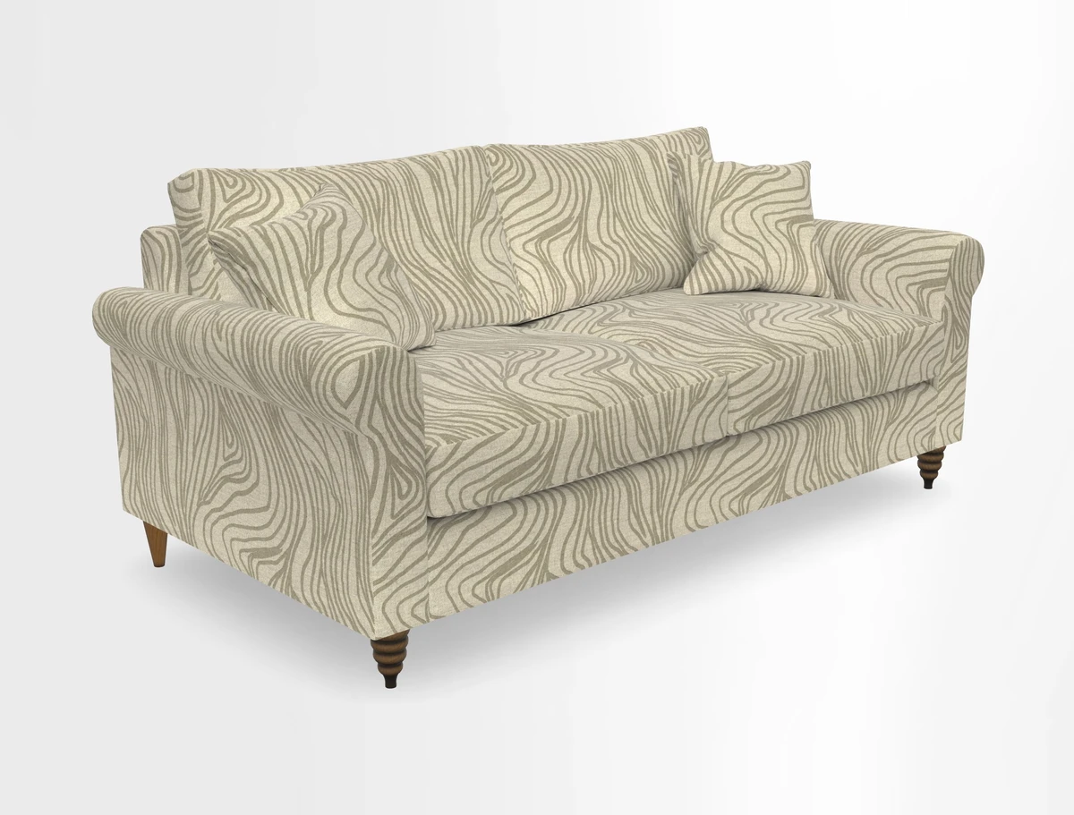 Apuldram 3 Seater Sofa in Clever Cotton Mix Mineral 