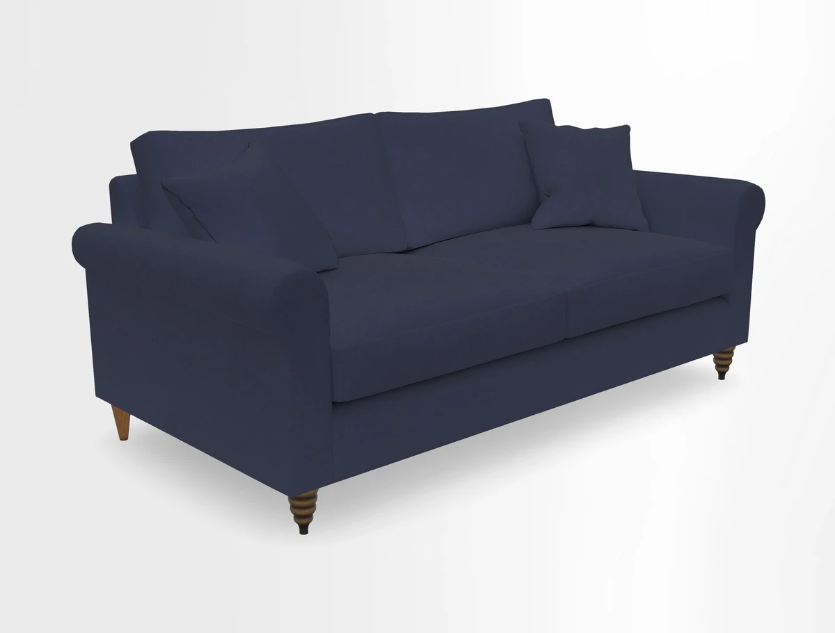 Apuldram 3 Seater Sofa in Clever Cotton Mix Mineral 