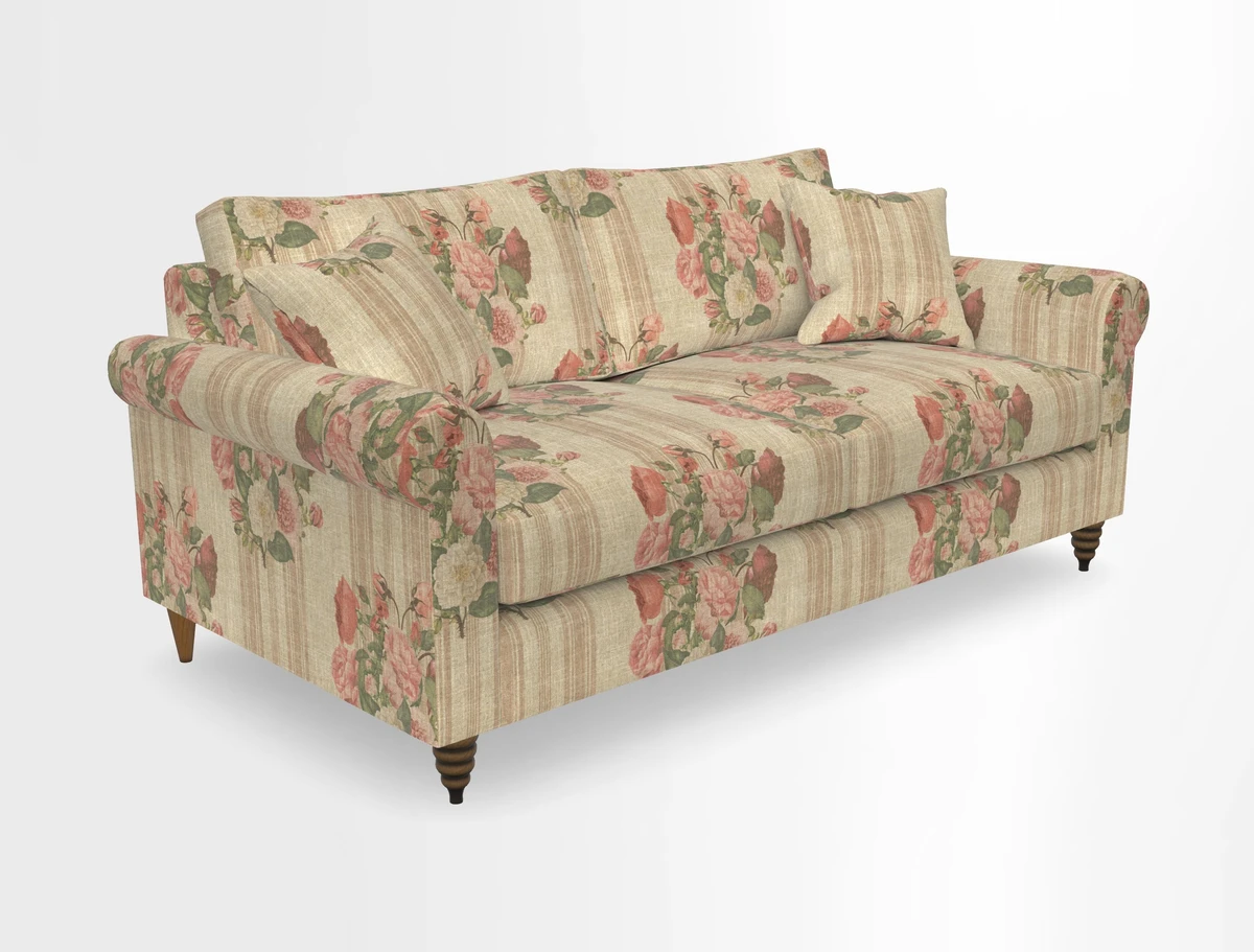 Apuldram 3 Seater Sofa in Clever Cotton Mix Mineral 