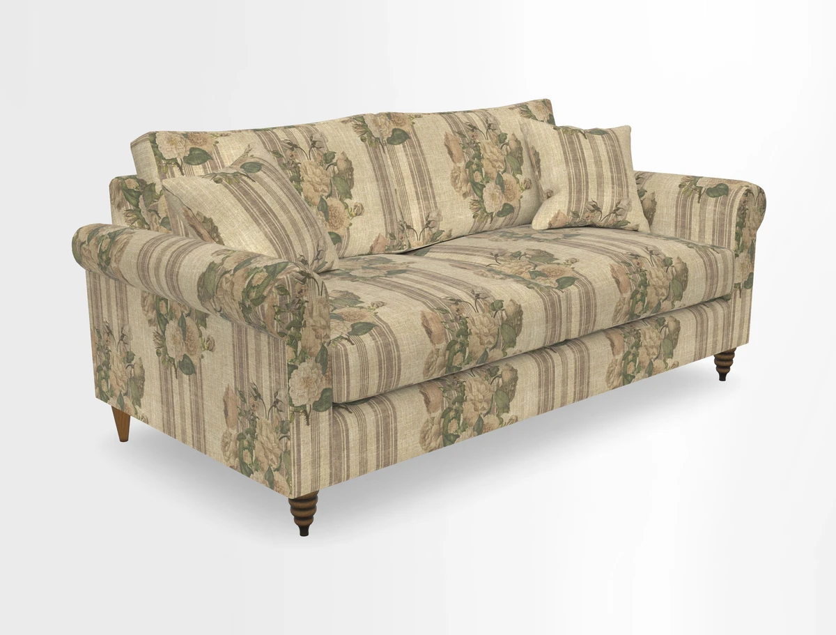 Apuldram 3 Seater Sofa in Clever Cotton Mix Mineral 