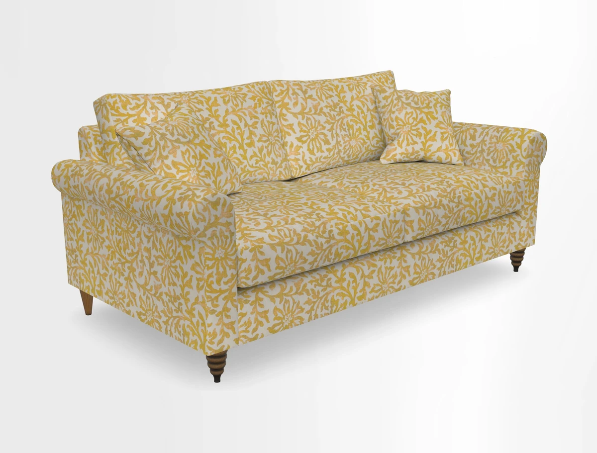 Apuldram 3 Seater Sofa in Clever Cotton Mix Mineral 