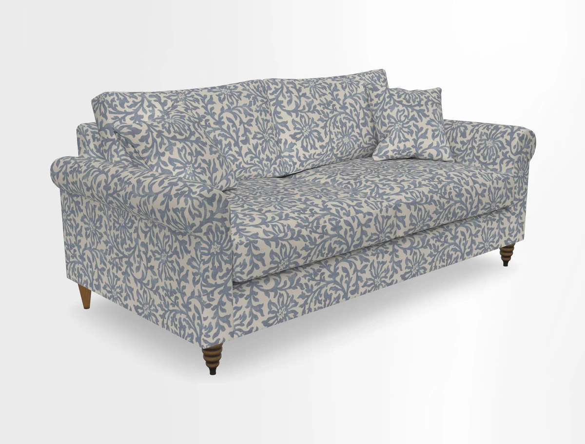 Apuldram 3 Seater Sofa in Clever Cotton Mix Mineral 