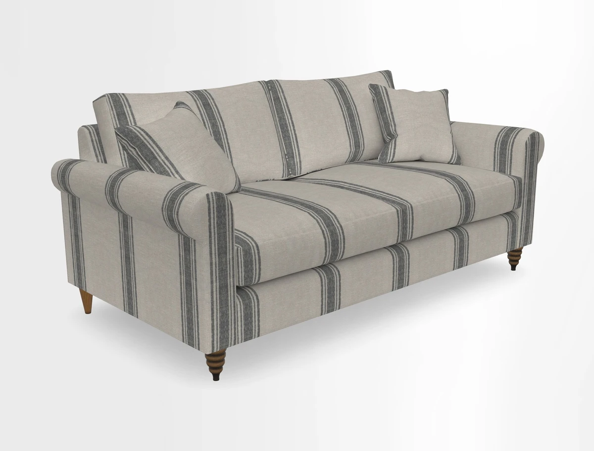 Apuldram 3 Seater Sofa in Clever Cotton Mix Mineral 