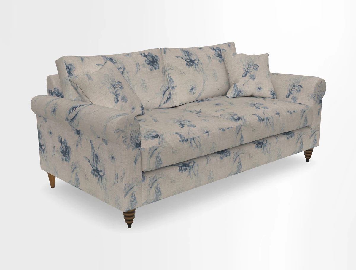 Apuldram 3 Seater Sofa in Clever Cotton Mix Mineral 