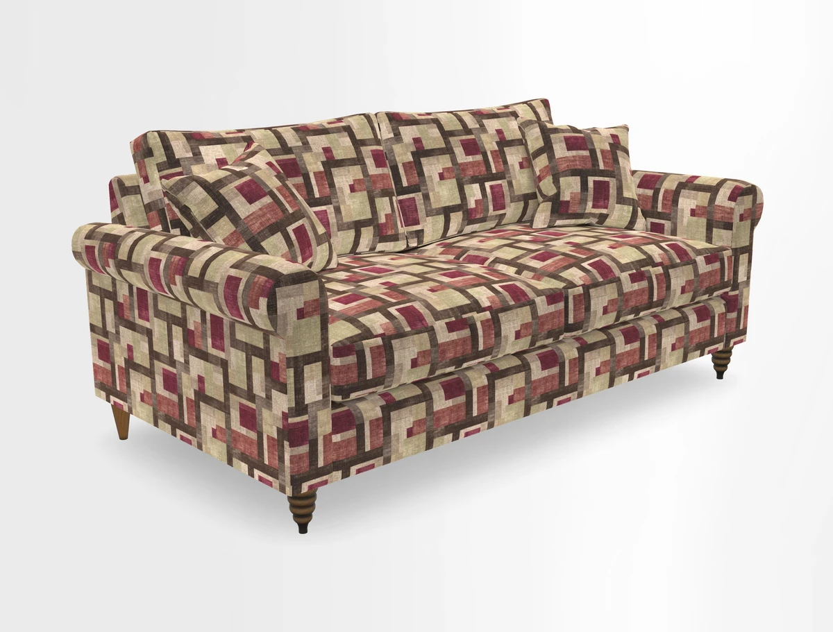 Apuldram 3 Seater Sofa in Clever Cotton Mix Mineral 