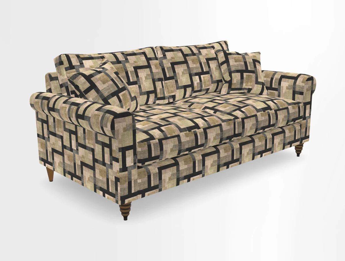 Apuldram 3 Seater Sofa in Clever Cotton Mix Mineral 