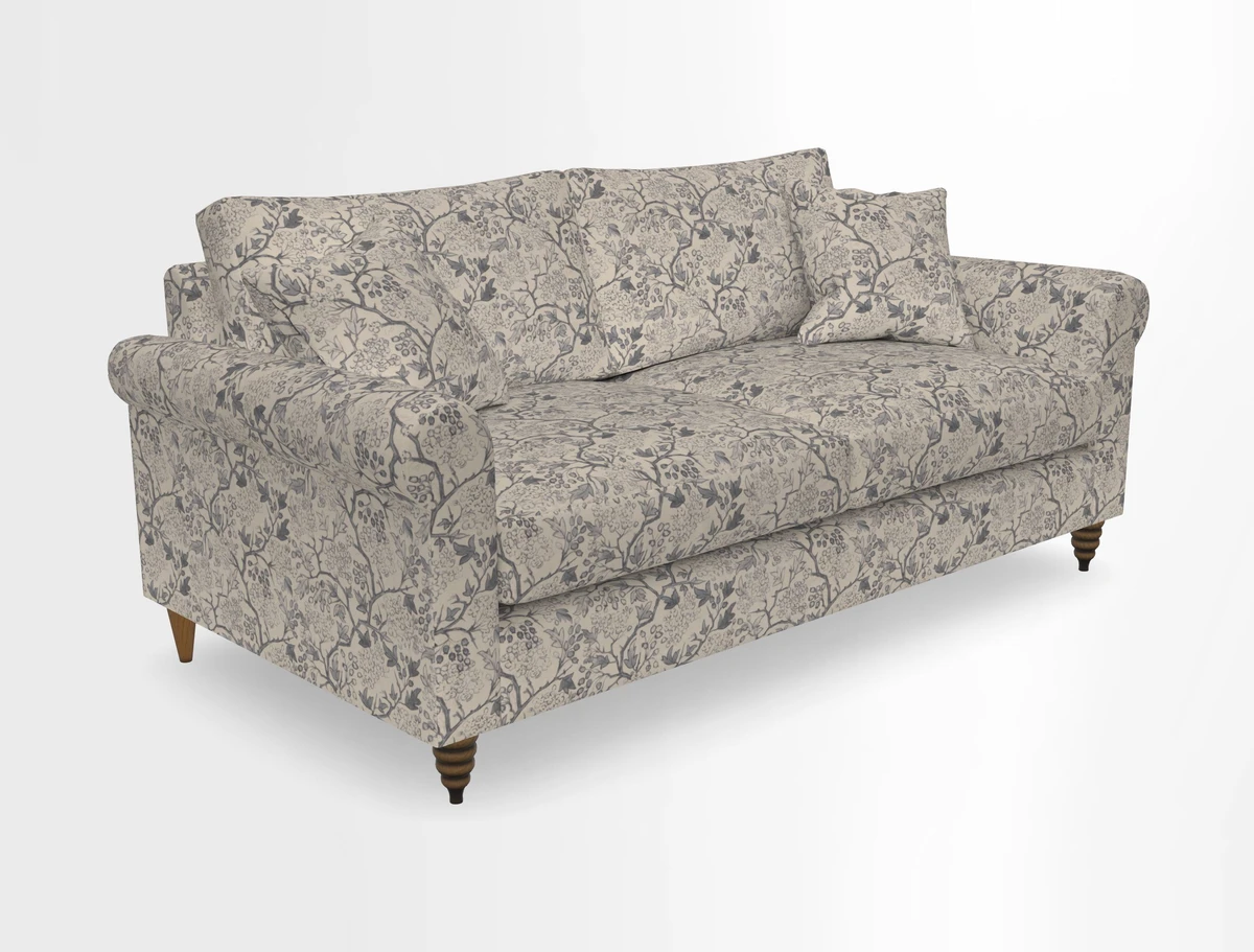 Apuldram 3 Seater Sofa in Clever Cotton Mix Mineral 