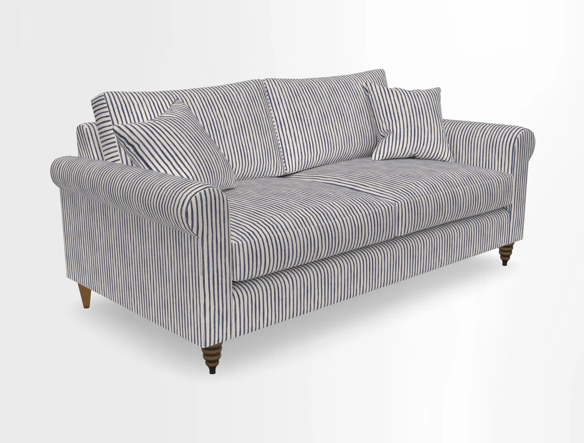 Apuldram 3 Seater Sofa in Clever Cotton Mix Mineral 