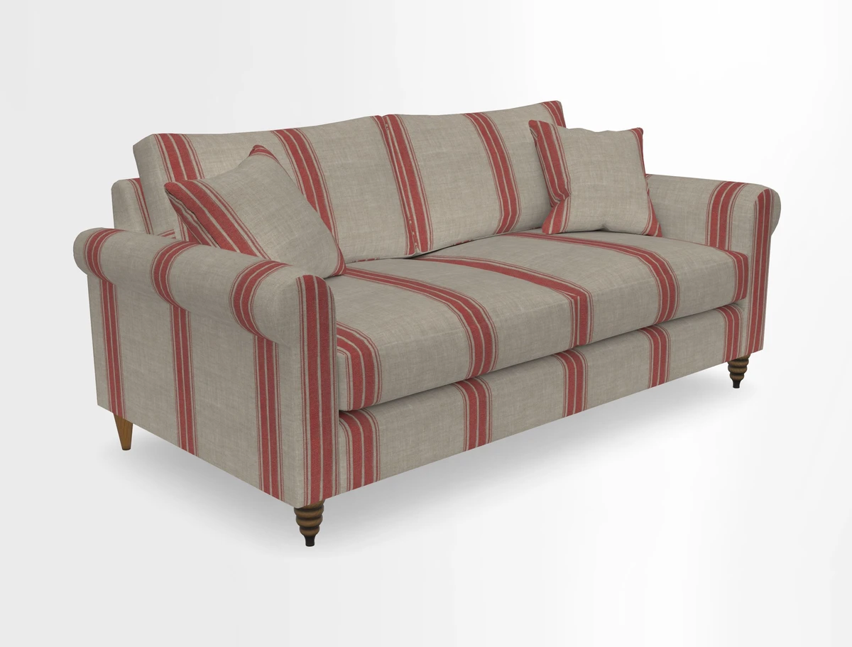 Apuldram 3 Seater Sofa in Clever Cotton Mix Mineral 