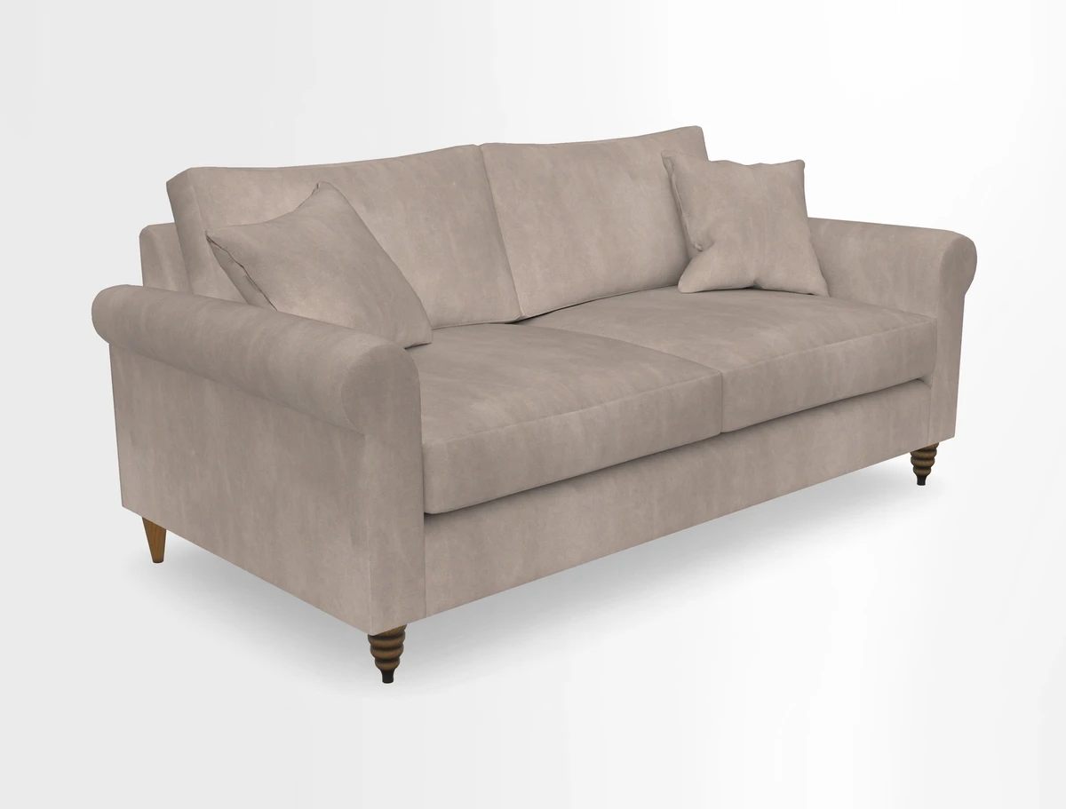 Apuldram 3 Seater Sofa in Clever Cotton Mix Mineral 
