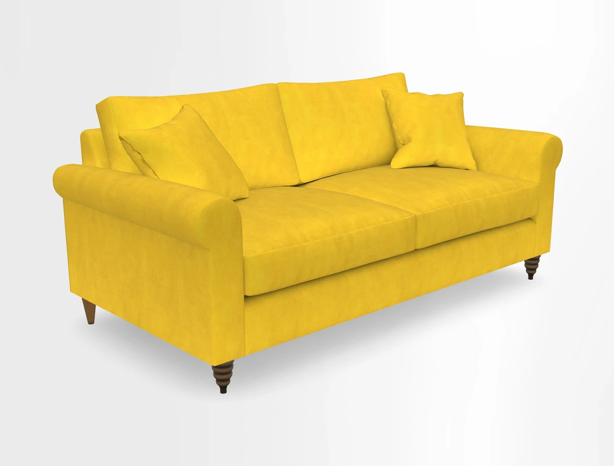 Apuldram 3 Seater Sofa in Clever Cotton Mix Mineral 