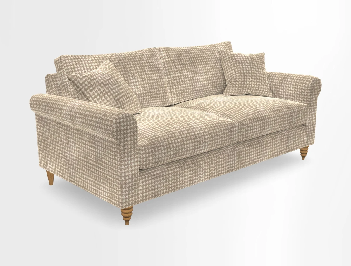 Apuldram 3 Seater Sofa in Clever Cotton Mix Mineral 