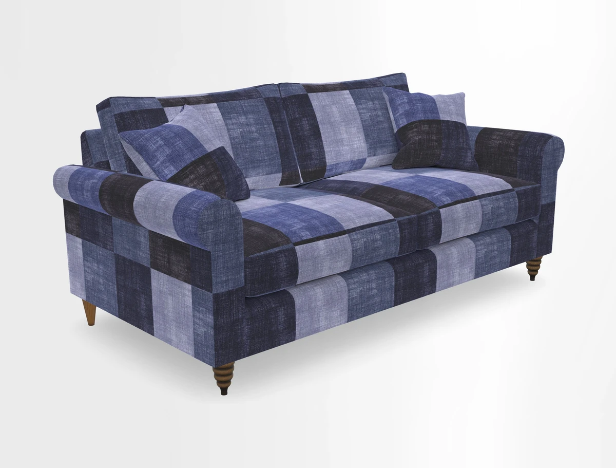 Apuldram 3 Seater Sofa in Clever Cotton Mix Mineral 