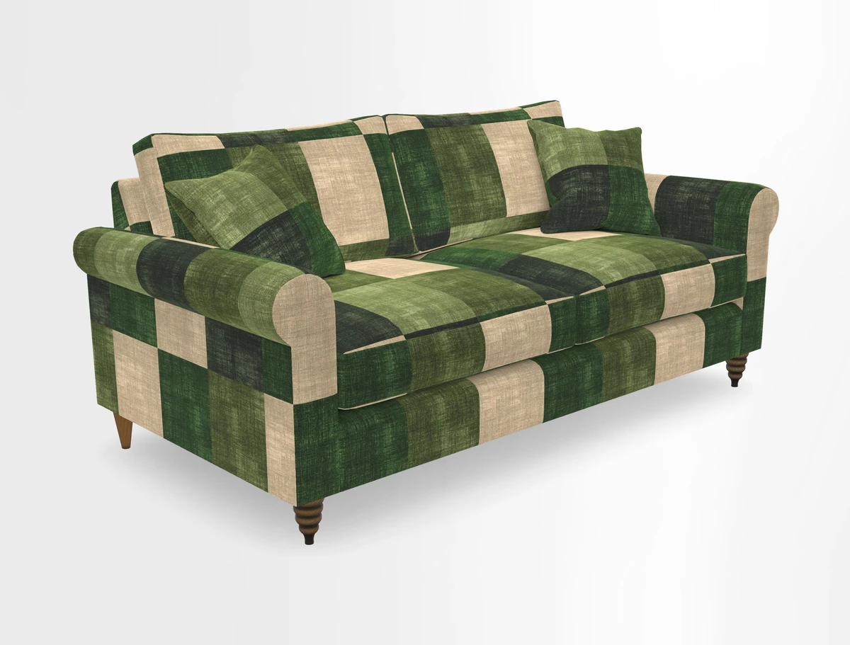 Apuldram 3 Seater Sofa in Clever Cotton Mix Mineral 