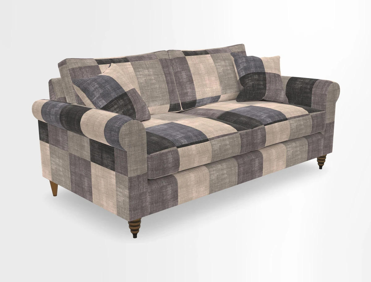 Apuldram 3 Seater Sofa in Clever Cotton Mix Mineral 