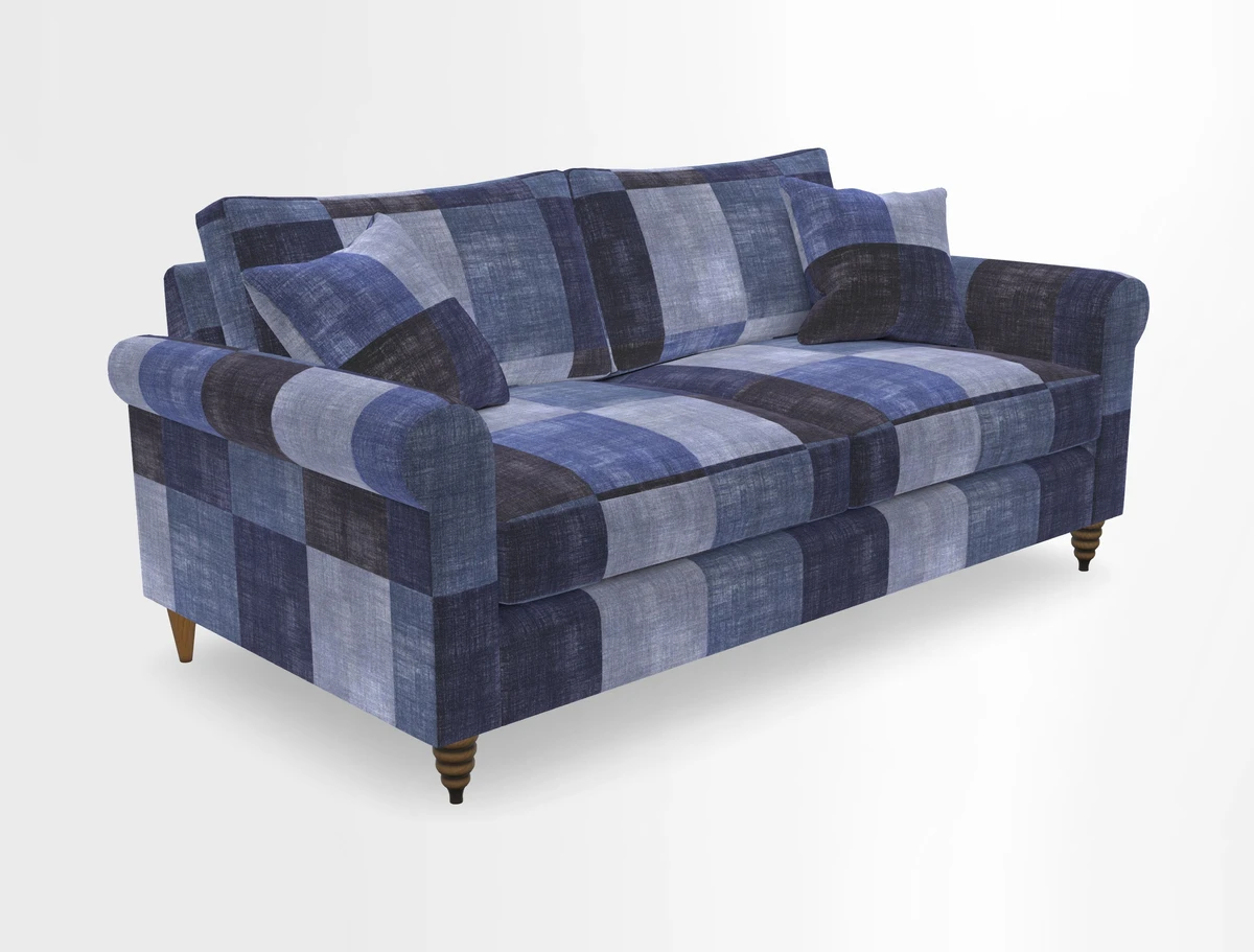 Apuldram 3 Seater Sofa in Clever Cotton Mix Mineral 