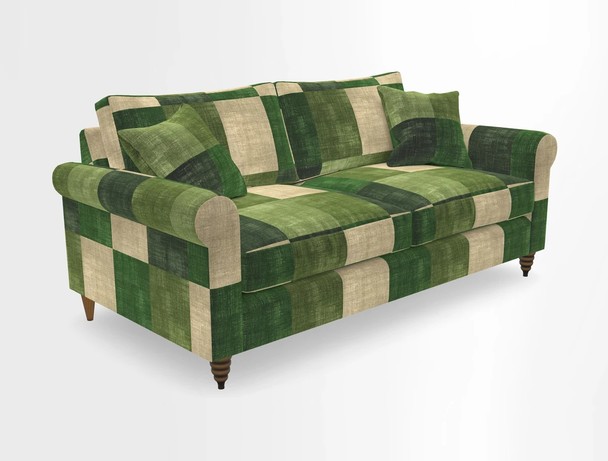 Apuldram 3 Seater Sofa in Clever Cotton Mix Mineral 