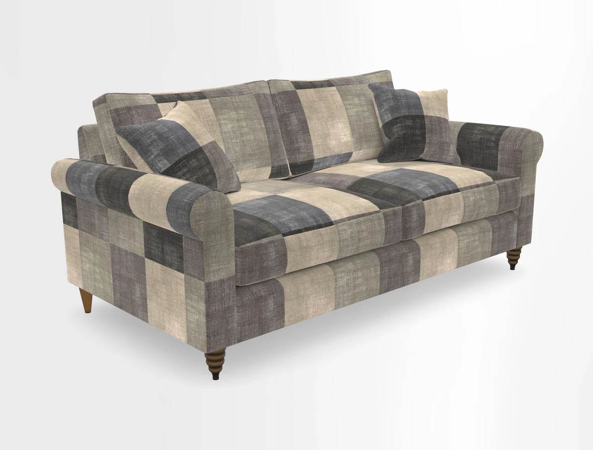 Apuldram 3 Seater Sofa in Clever Cotton Mix Mineral 