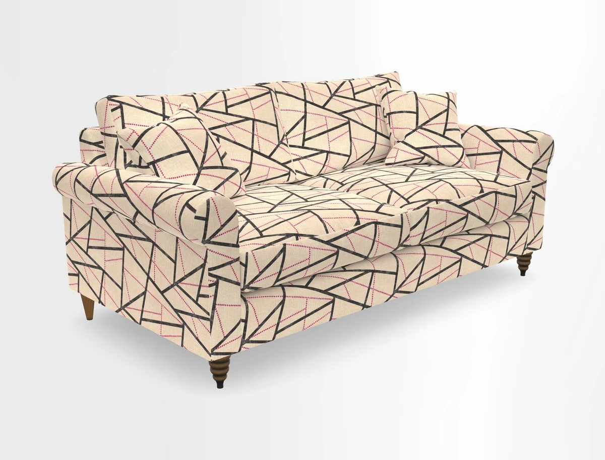 Apuldram 3 Seater Sofa in Clever Cotton Mix Mineral 