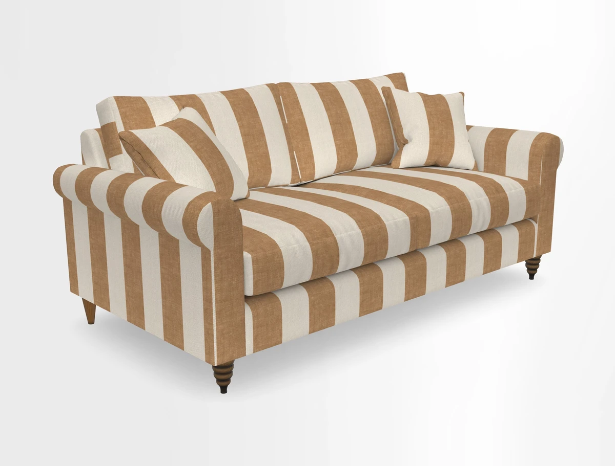 Apuldram 3 Seater Sofa in Clever Cotton Mix Mineral 