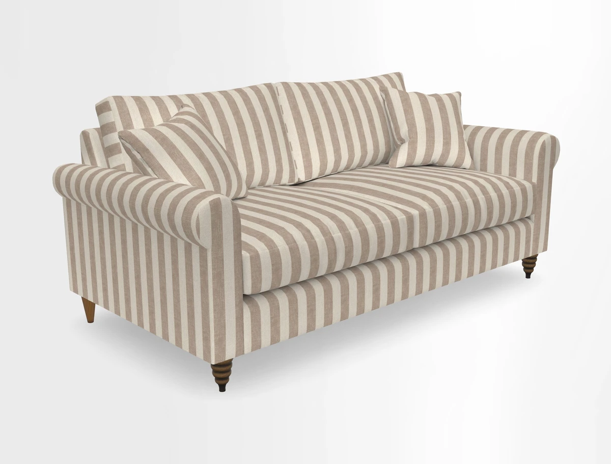 Apuldram 3 Seater Sofa in Clever Cotton Mix Mineral 