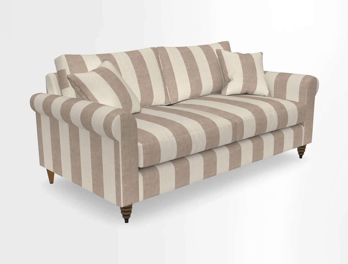 Apuldram 3 Seater Sofa in Clever Cotton Mix Mineral 