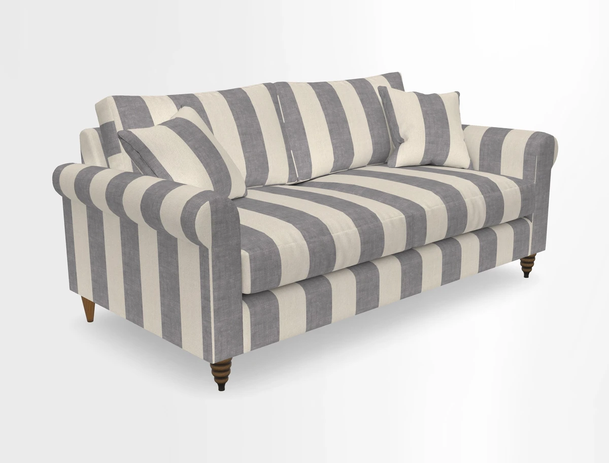 Apuldram 3 Seater Sofa in Clever Cotton Mix Mineral 