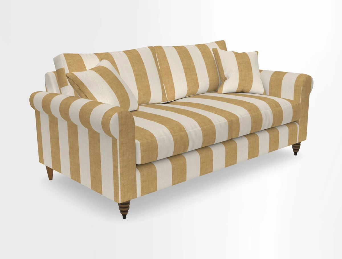 Apuldram 3 Seater Sofa in Clever Cotton Mix Mineral 
