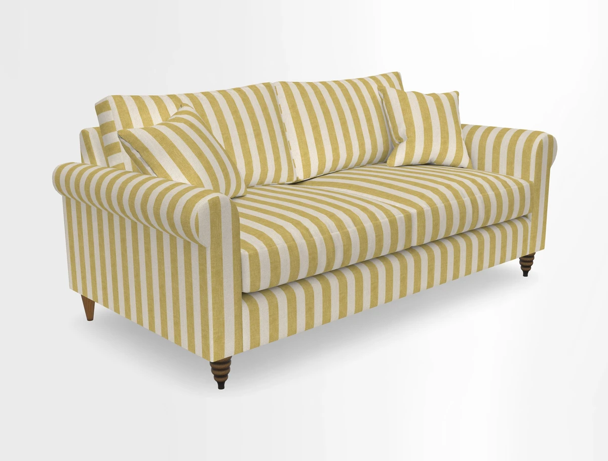 Apuldram 3 Seater Sofa in Clever Cotton Mix Mineral 