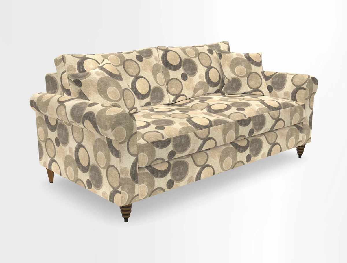 Apuldram 3 Seater Sofa in Clever Cotton Mix Mineral 