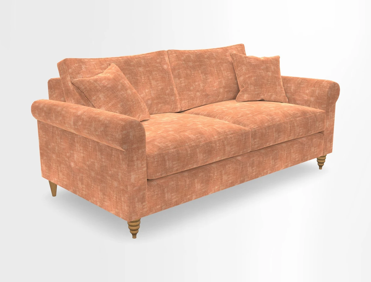 Apuldram 3 Seater Sofa in Clever Cotton Mix Mineral 