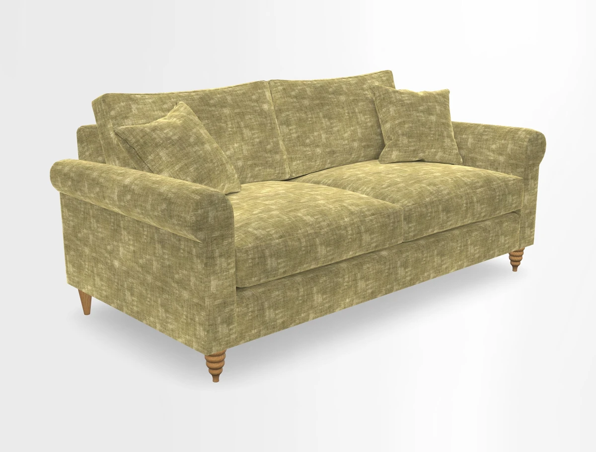 Apuldram 3 Seater Sofa in Clever Cotton Mix Mineral 