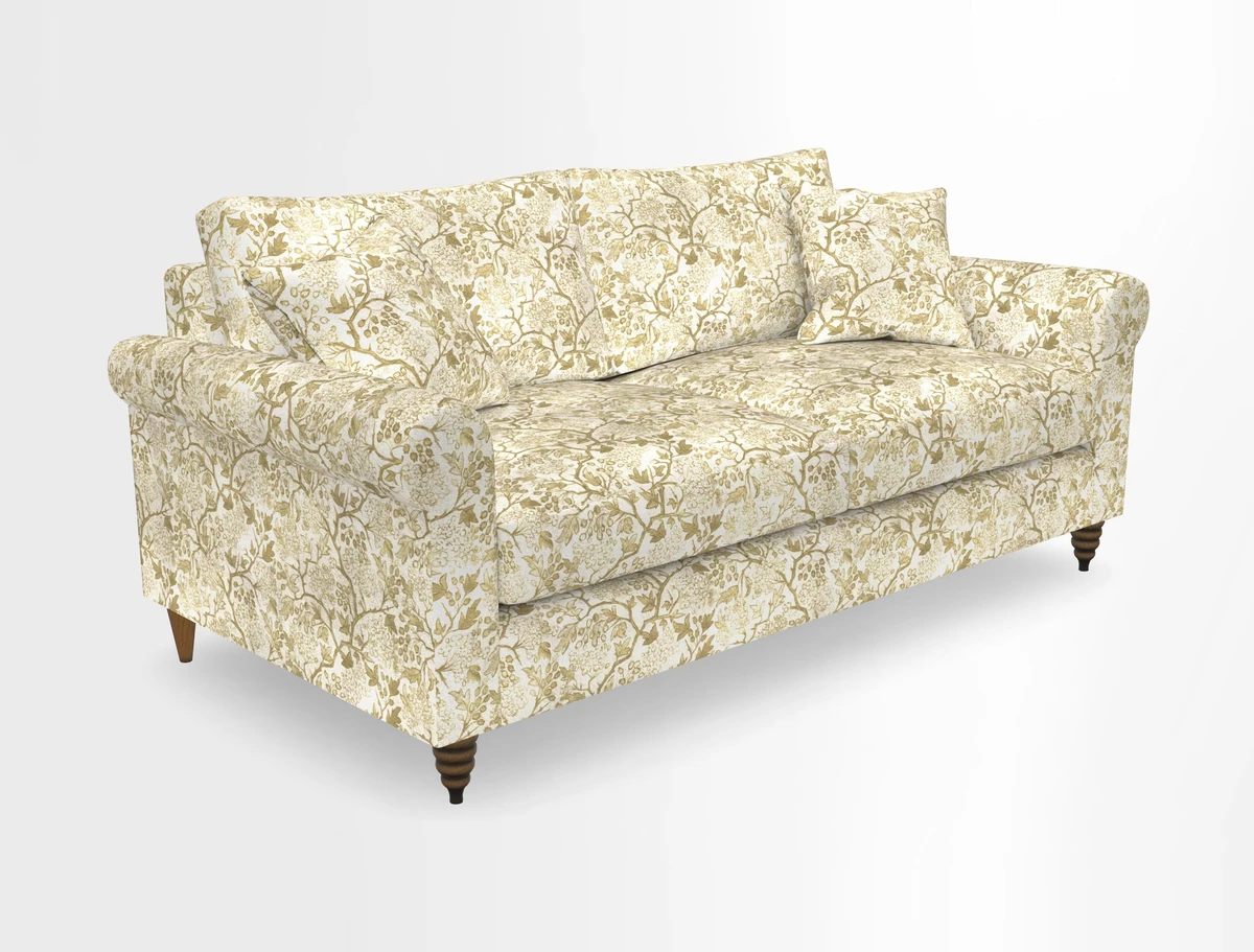 Apuldram 3 Seater Sofa in Clever Cotton Mix Mineral 
