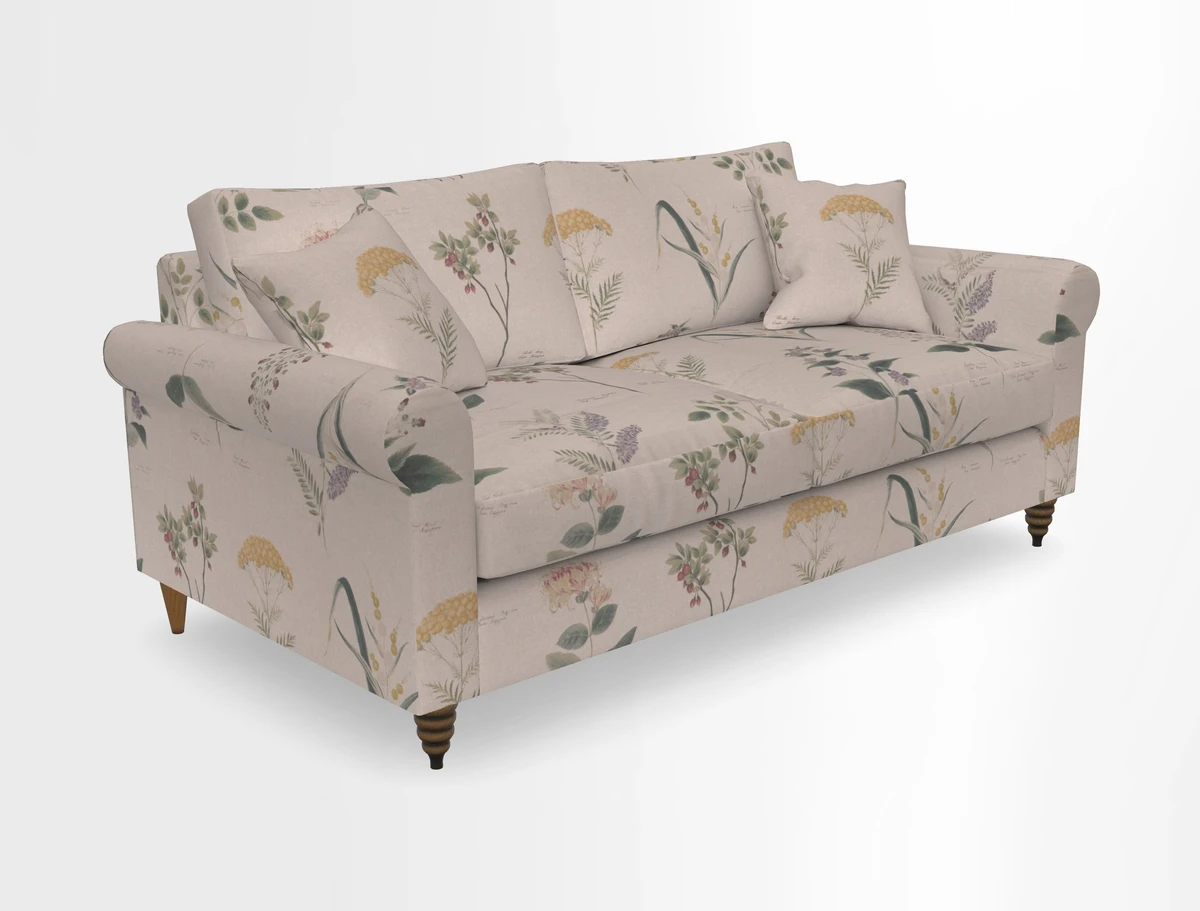 Apuldram 3 Seater Sofa in Clever Cotton Mix Mineral 