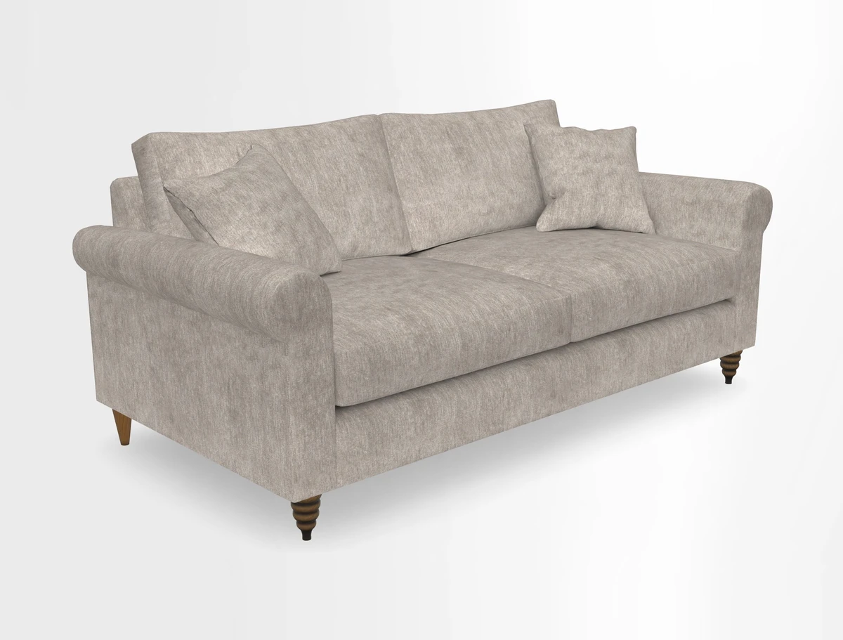 Apuldram 3 Seater Sofa in Clever Cotton Mix Mineral 