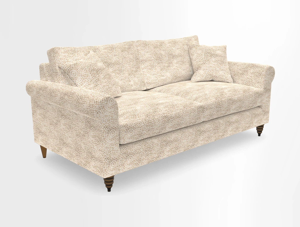 Apuldram 3 Seater Sofa in Clever Cotton Mix Mineral 