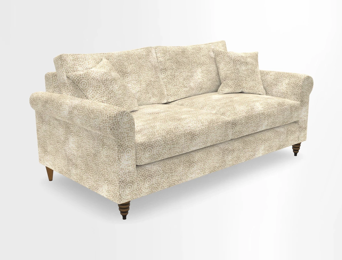 Apuldram 3 Seater Sofa in Clever Cotton Mix Mineral 