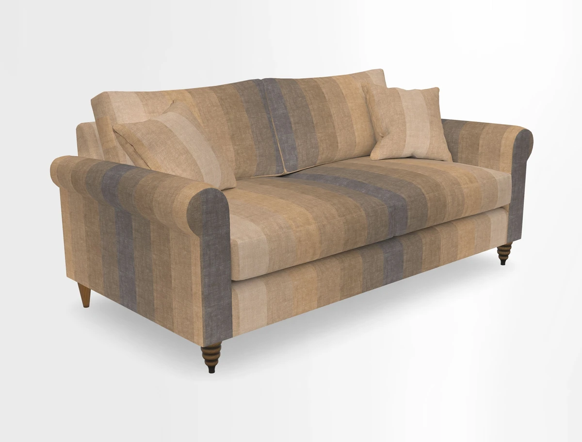 Apuldram 3 Seater Sofa in Clever Cotton Mix Mineral 