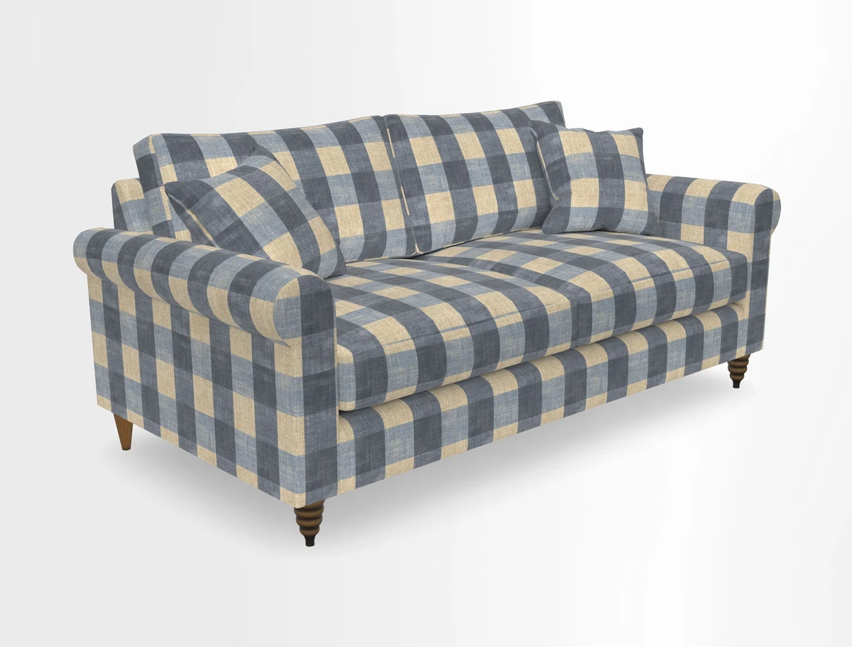 Apuldram 3 Seater Sofa in Clever Cotton Mix Mineral 