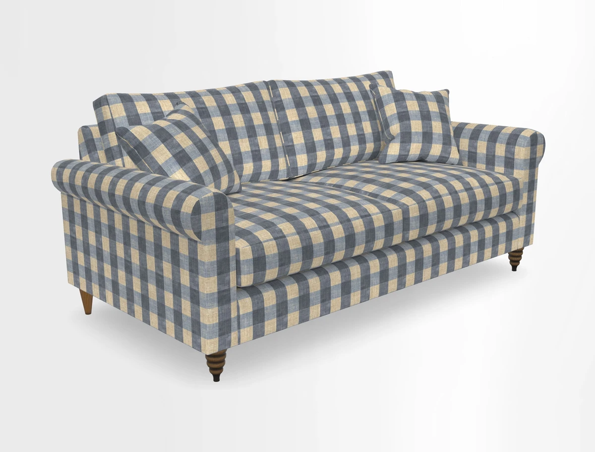 Apuldram 3 Seater Sofa in Clever Cotton Mix Mineral 