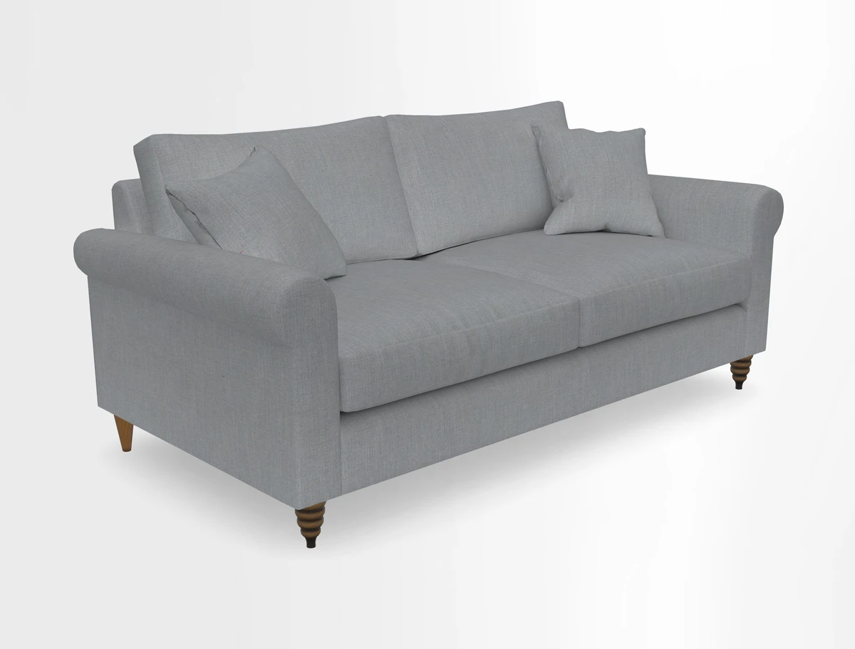 Apuldram 3 Seater Sofa in Clever Cotton Mix Mineral 