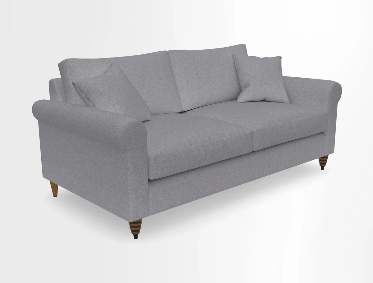Apuldram 3 Seater Sofa in Clever Cotton Mix Mineral 
