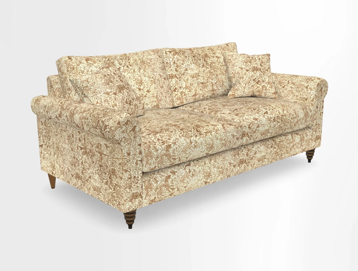 Apuldram 3 Seater Sofa in Clever Cotton Mix Mineral 