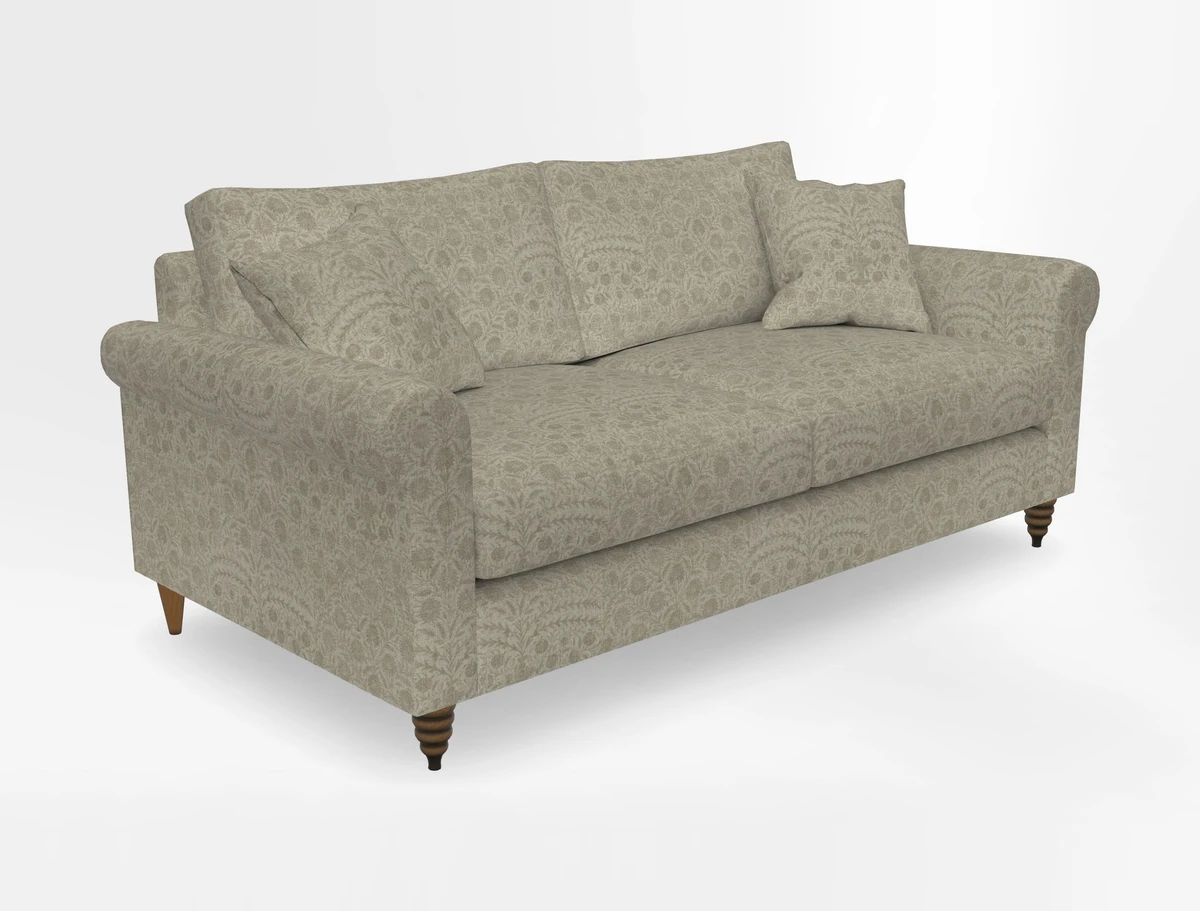 Apuldram 3 Seater Sofa in Clever Cotton Mix Mineral 