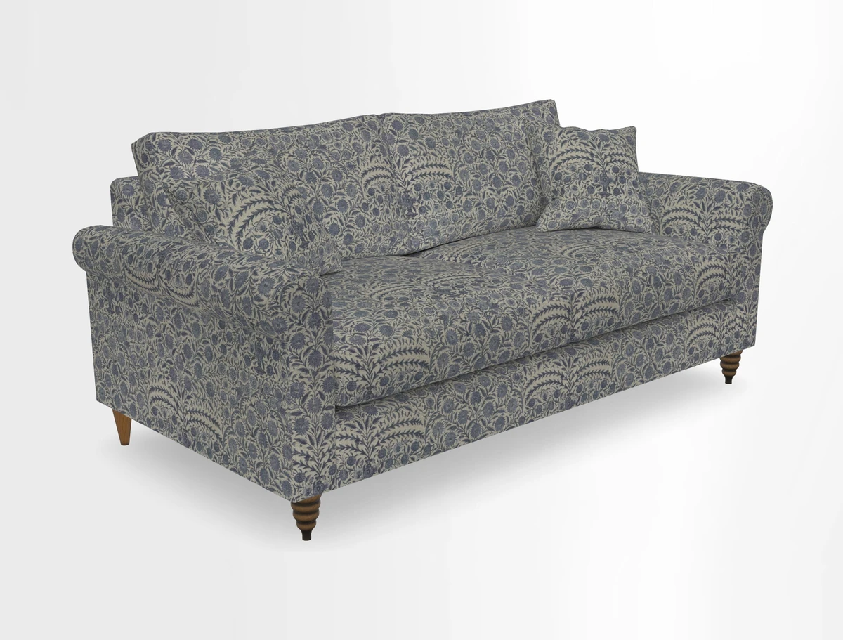 Apuldram 3 Seater Sofa in Clever Cotton Mix Mineral 