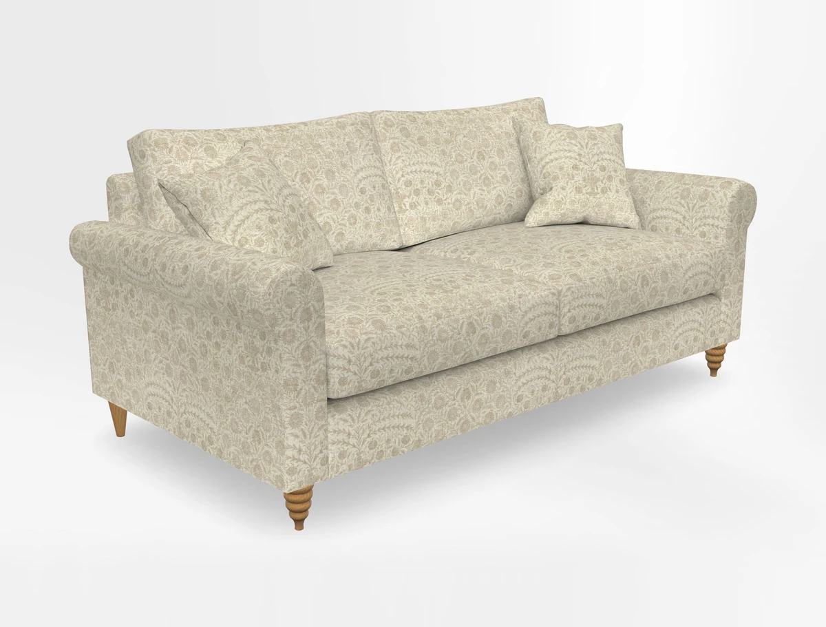 Apuldram 3 Seater Sofa in Clever Cotton Mix Mineral 