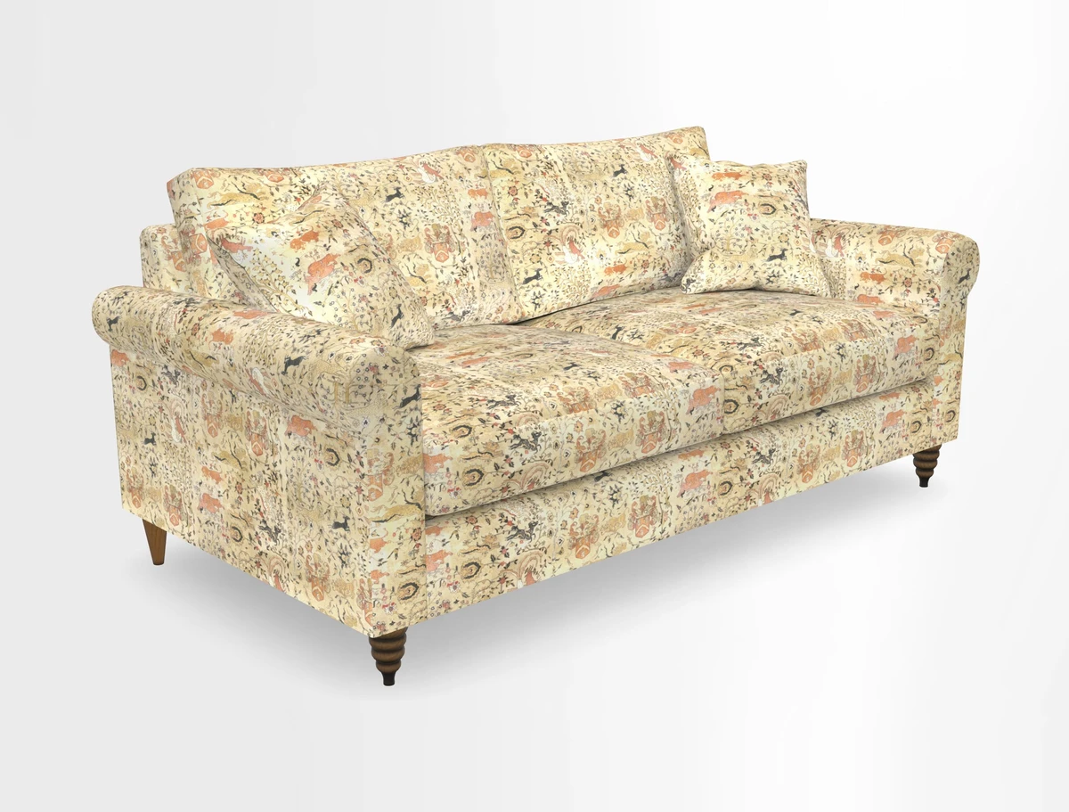 Apuldram 3 Seater Sofa in Clever Cotton Mix Mineral 