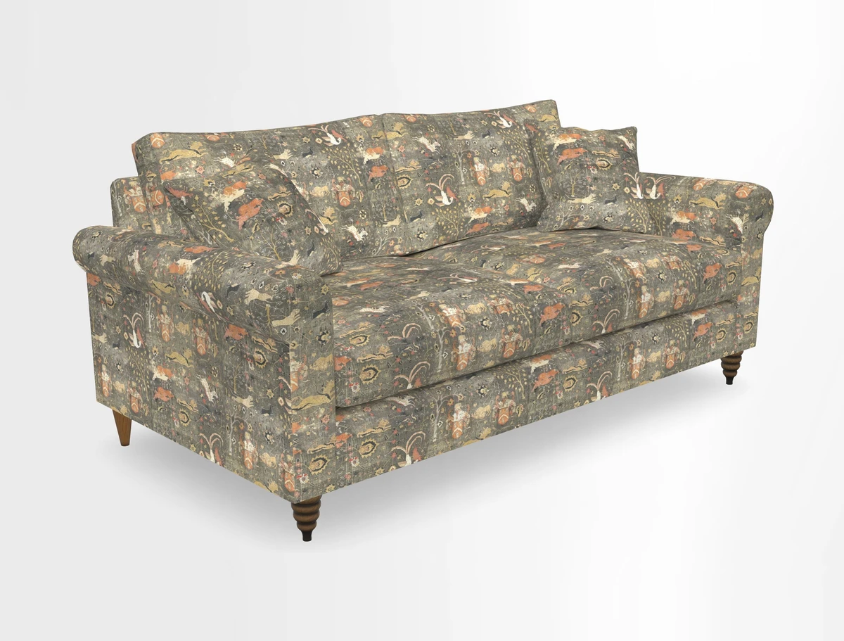 Apuldram 3 Seater Sofa in Clever Cotton Mix Mineral 